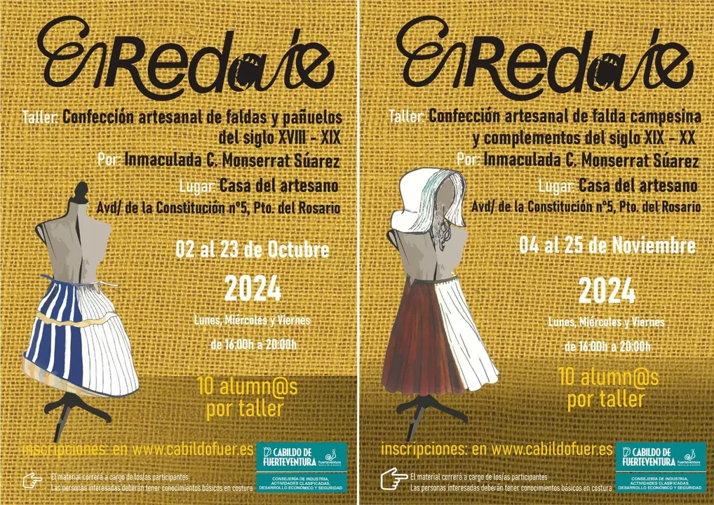 Talleres de confección de trajes tradicionales majoreros