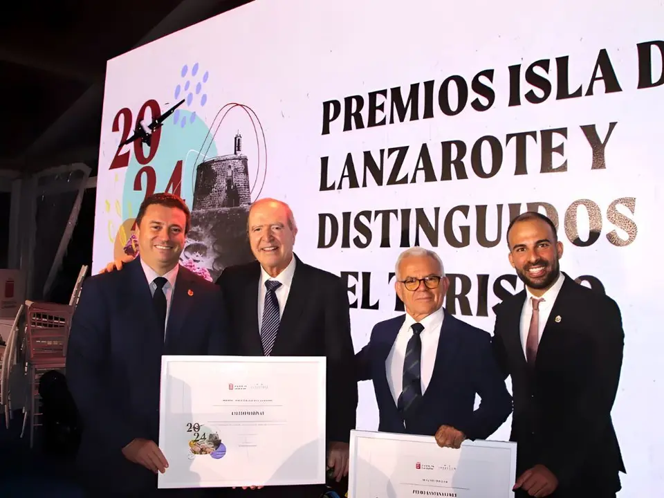 Calero Marinas y Pedro Santana, galardonados por Turismo Lanzarote
