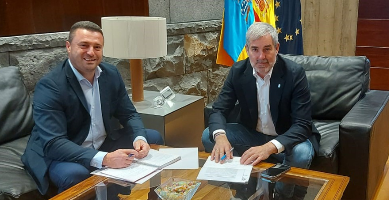 Fernando Clavijo y Óscar Noda