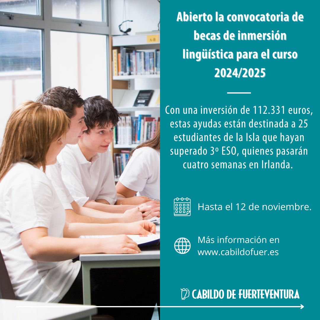 Becas de inmersión linguística 2024-2025