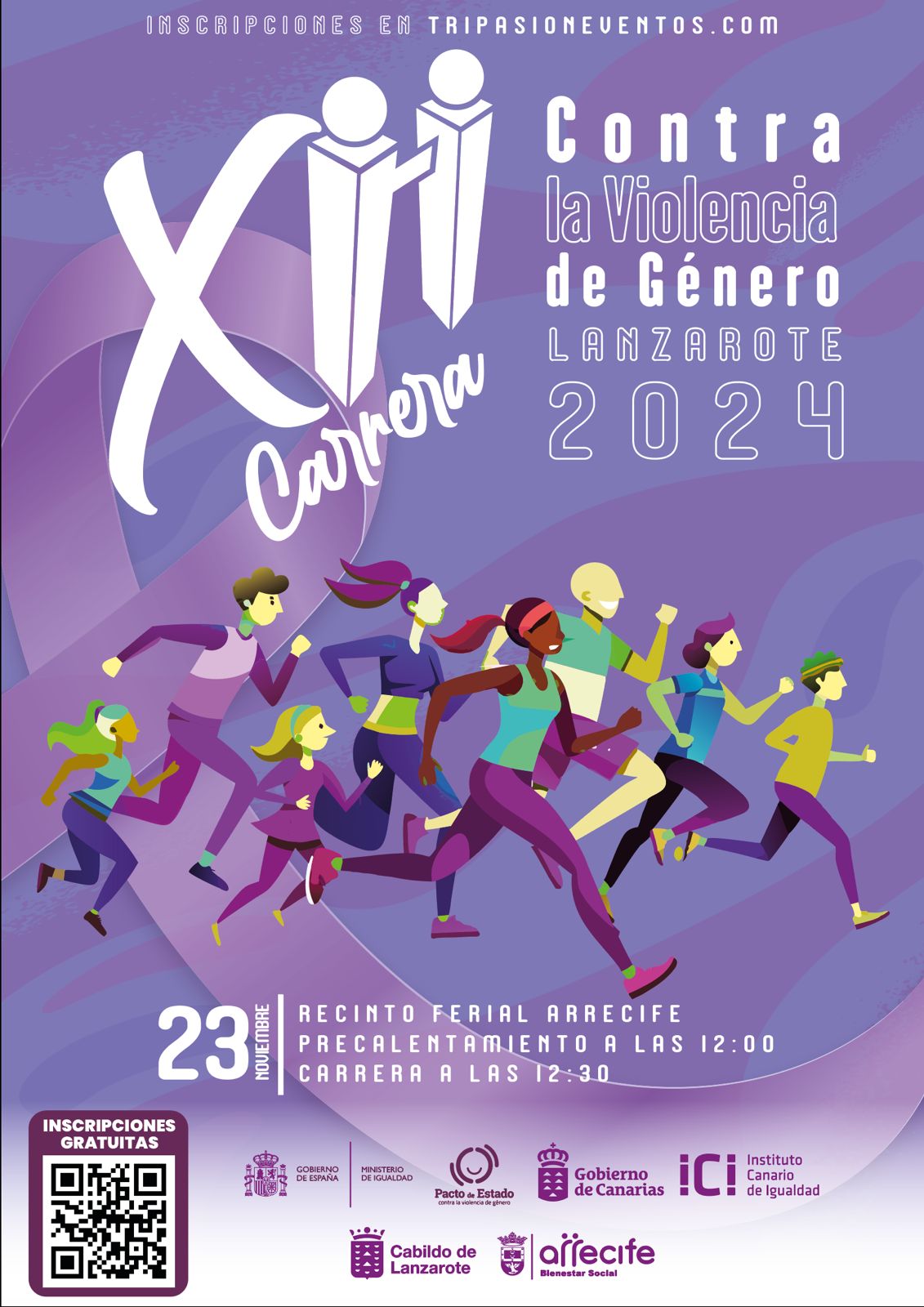 Cartel Carrera contra la Violencia de Género Arrecife